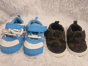 Infant Boys Soft Bottom Shes Size 2C - Picture 1 of 16