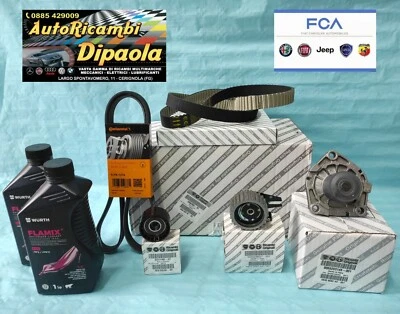 KIT DISTRIBUZIONE + POMPA ACQUA ORIGINALE ALFA ROMEO GIULIETTA 1.6 JTDM +CINGHIA - Immagine 1 di 3
