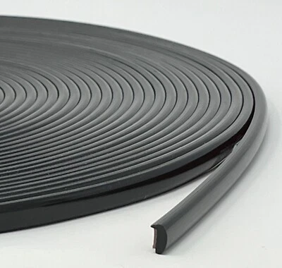 Moldura de borde de puerta en forma de L color 5/16" x 50' gris precisión Foto 1 de 4