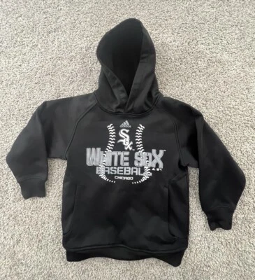 Свитер Chicago White SoxTM для мальчиков маленький черный толстовка с капюшоном детский - Изображение 1 из 4