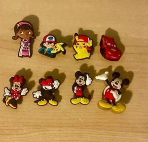 8 Pieces Disney and Pokémon Charms, Shoe Charms Compatible For Crocs - Picture 1 of 5