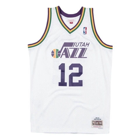 Mitchell & Ness NBA Swingman Jersey Jazz 91 John Stockton White *NEW* Cover