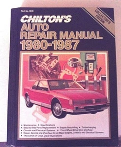 CHILTON'S AUTO REPAIR MANUAL 1980-1987 COLLECTOR'S EDITION VINTAGE 1986 - Bild 1 von 3
