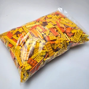 LEGO Yellow + Orange Plates JOBLOT over 1KG 1x + 2x stud wide different lengths - Picture 1 of 4