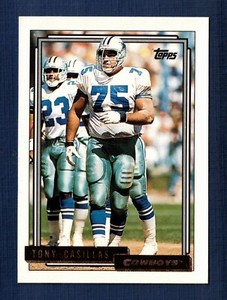 1992 Topps Gold Tony Casillas #135 Dallas Cowboys MINT