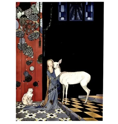 Ilustración de cuento de hadas vintage impresión artística Bonne-Biche por Virginia Sterrett Foto 1 de 4