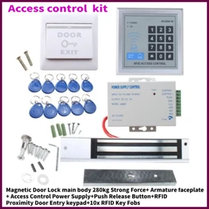 AGPTEK RFID Door Access Control System Kit Home Security System W/ Magnetic Lock - Picture 1 of 10