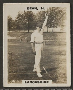 PINNACE CRICKET 1924 (KF198)-#036- LANCASHIRE - DEAN  - Picture 1 of 2