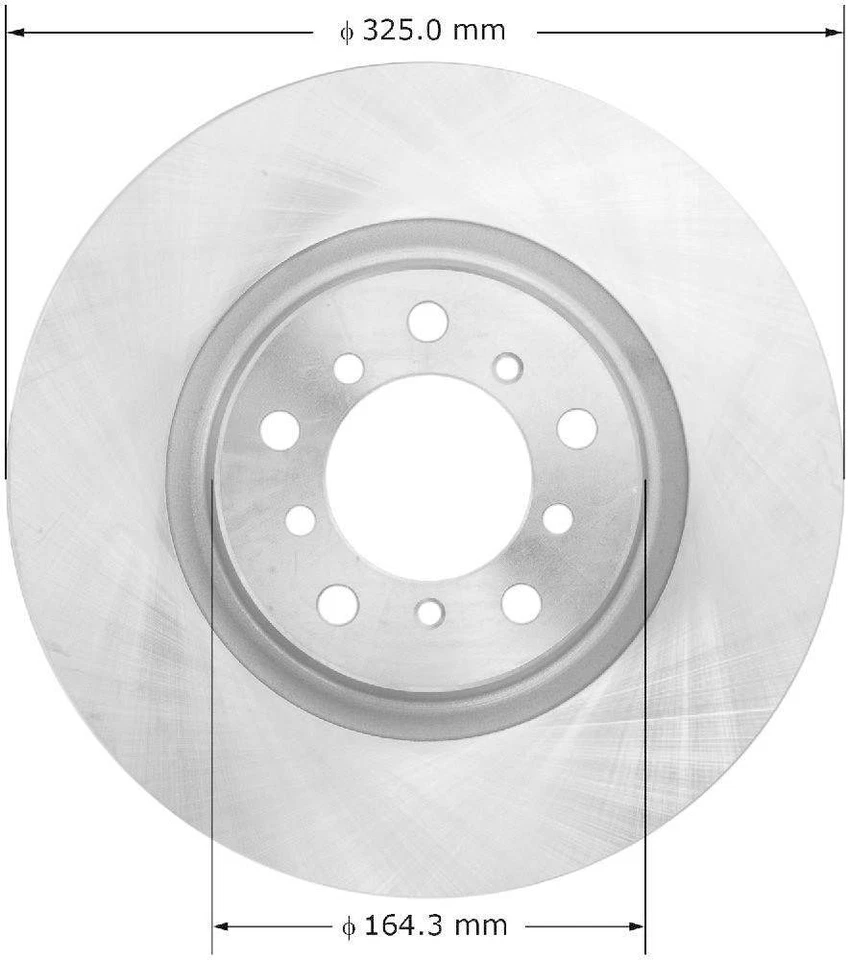 Rotor de freno de disco-Rotor de freno premium Bendix PRT6129 se adapta a BMW M3 2002 Foto 1 de 1