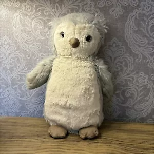 Jellycat Medium Bashful Owl Chick - Birch Grey Colouring Owl Soft Toy Medium 9" - Picture 1 of 8