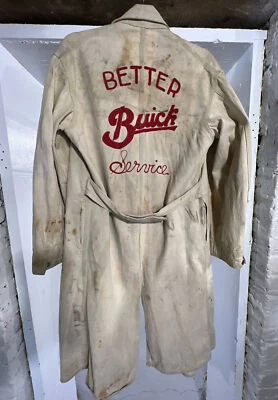 Винтаж 40-е AB&E CO. Куртка Better Buick Service Auto Mechanic Shop потрясающая!! - Изображение 1 из 4