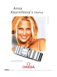 OMEGA WATCH MAGAZINE promo ad #067 ORIGINALE ANNA KOURNIKOVA STRANIERO - Foto 1 di 2