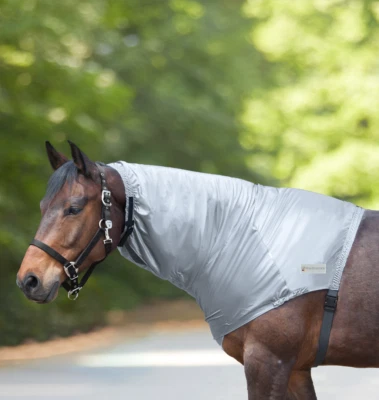 Ekzemer Halsteil Waldhausen mit Bauchgurt silbergrau COB und FULL - Bild 1 von 2