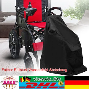Cubierta impermeable plegable para silla de ruedas a prueba de polvo funda protectora lona DHL - Imagen 1 de 12