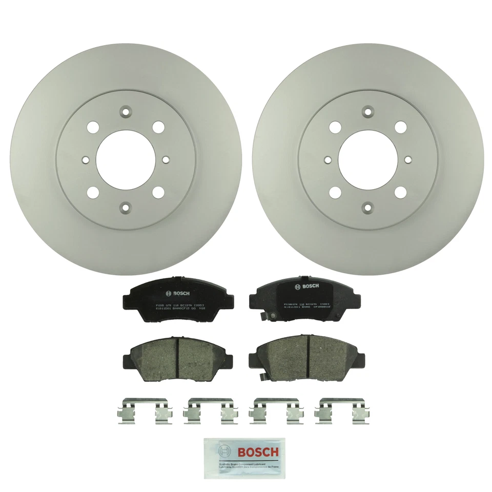 Bosch 2 rotores ventilados delanteros 262 mm y kit de pastillas de freno de disco de cerámica para Honda Fit Foto 1 de 1
