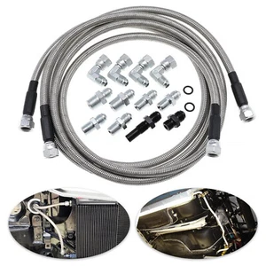 6AN 70" Transmission Cooler Hose Kit Lines For GM Chevy 4L80E TH350 1996 & Newer - Picture 1 of 8