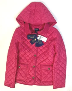 Polo Ralph Lauren Big Girl's L (12-14) Pink Water-Resistant Barn Jacket $135 NEW - Picture 1 of 8