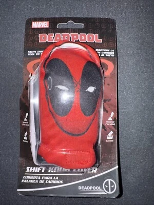 Official Licensed Marvel Deadpool Shift Knob Cover Knobhead Neoprene Liner Open - Image 1 of 2