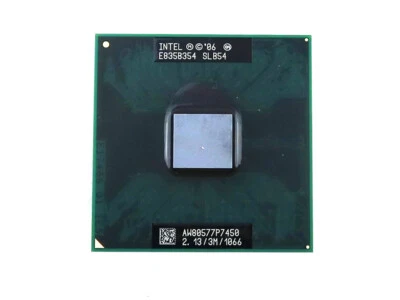 INTEL CORE 2 DUO MOBILE P7450 2.13GHZ PGA478 LAPTOP CPU PROCESSOR SLGF7 - Image 1 of 2