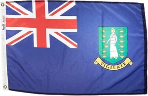 Bandiera Isole Vergini Britanniche 4x6 Annin 221286 NYL-GLO Alta Qualità Spedizione Prioritaria - Foto 1 di 5