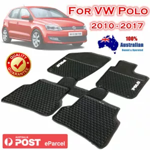 Waterproof Rubber Car Floor Mats Tailor Made for Volkswagen Polo 2010 - 2017 - Picture 1 of 1