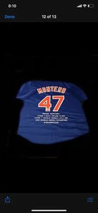 Miguel Montero Autographed Blue Cubs Stat Jersey - JSA Witness COA - Picture 1 of 1
