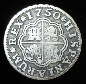 Spain: Ferdinand VI 1750 Silver Real. - Picture 1 of 2