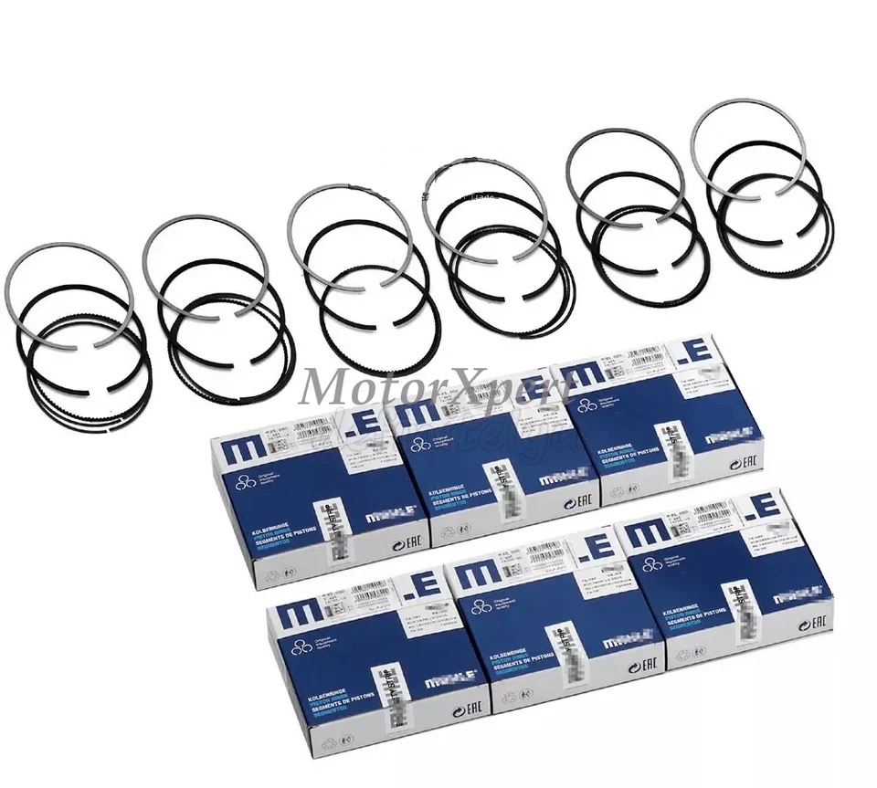 Juego de 6 anillos de pistón Mahle 11257511697 para BMW 325i 330Ci E46 E39 E60 E61 E83 Foto 1 de 1