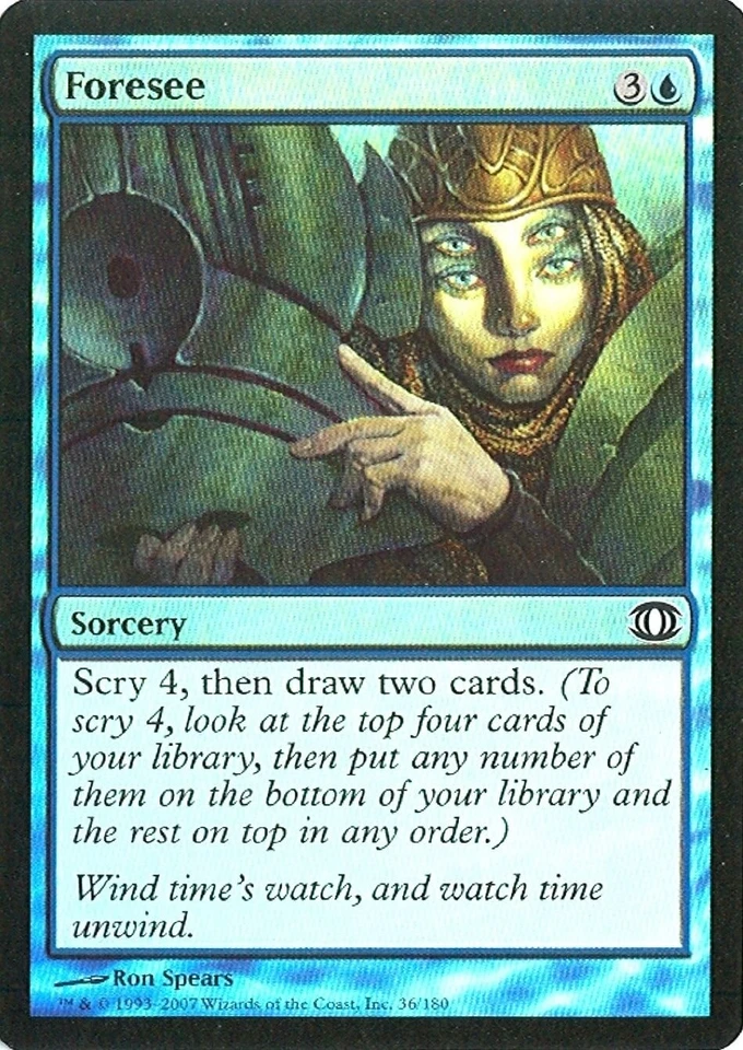 MTG - Future Sight - Foresee - Foil - NM - Image 1 of 1