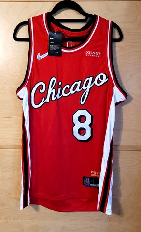 ZACH LAVINE Chicago Bulls - NIKE City Edition Basketball Jersey SIZE 48 NEW NWT Cover