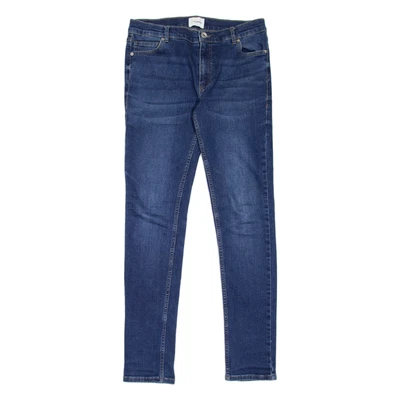 Pantalones de mezclilla para mujer FARAH azules ajustados lavados a la piedra W30 L31 Foto 1 de 4