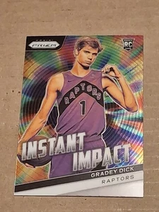 2023 GRADEY DICK PANINI PRIZM NBA INSTANT IMPACT ROOKIE CARD RC #20 RAPTORS  - Bild 1 von 2