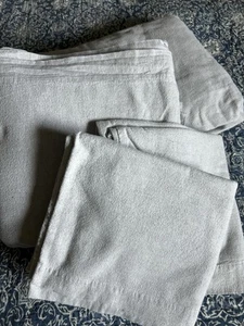 Peacock Alley Flannel Sheet Set Grey Cotton 4 Piece Queen Size - Picture 1 of 6