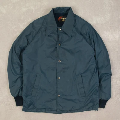 Sears Vintage 90s Sherps Lined Coach Jacket S Men's Navy Blue Workwear - Image 1 of 4