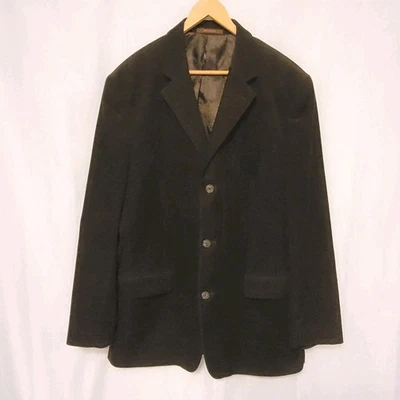 Tasso Elba Brown Corduroy Sport Coat Blazer Jacket Lined Notched Lapel Men's L  - Image 1 of 4