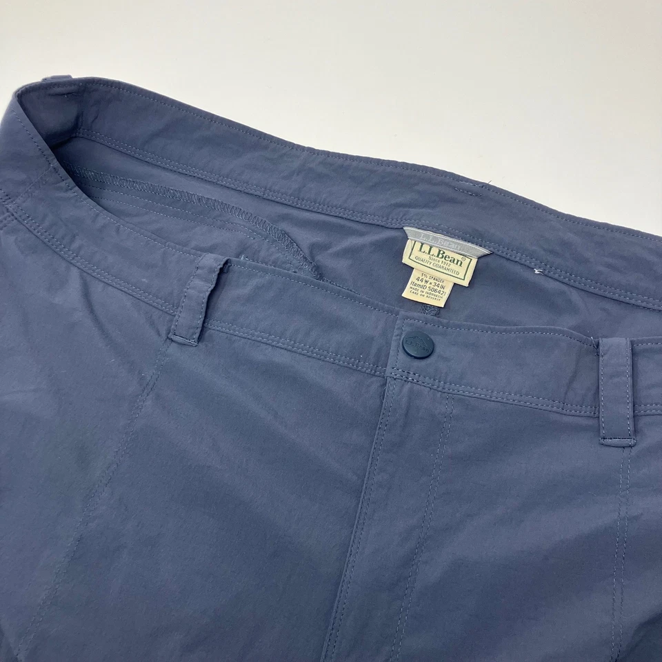 L.L. Pantalones de senderismo Bean Cresta de nailon elásticos para hombre 44x34 azules viajes al aire libre Foto 1 de 4