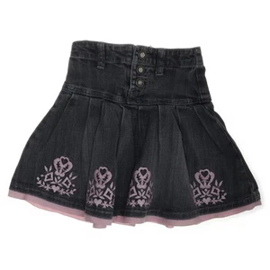 Barbara Farber, Jeansrock, Größe: 98, Schwarz, Blumen, Mädchen #Scu - Bild 1 von 4
