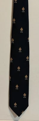 Vintage ALYNN Masculino D.O.M. Gravata "Dirty Old Man" The Flasher novidade azul marinho - Imagem 1 de 4