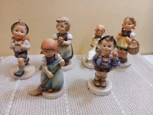 Lote de estatuillas Hummel vintage - 6 piezas - lote de reparación o artesanía astillada / agrietada - O - Imagen 1 de 24