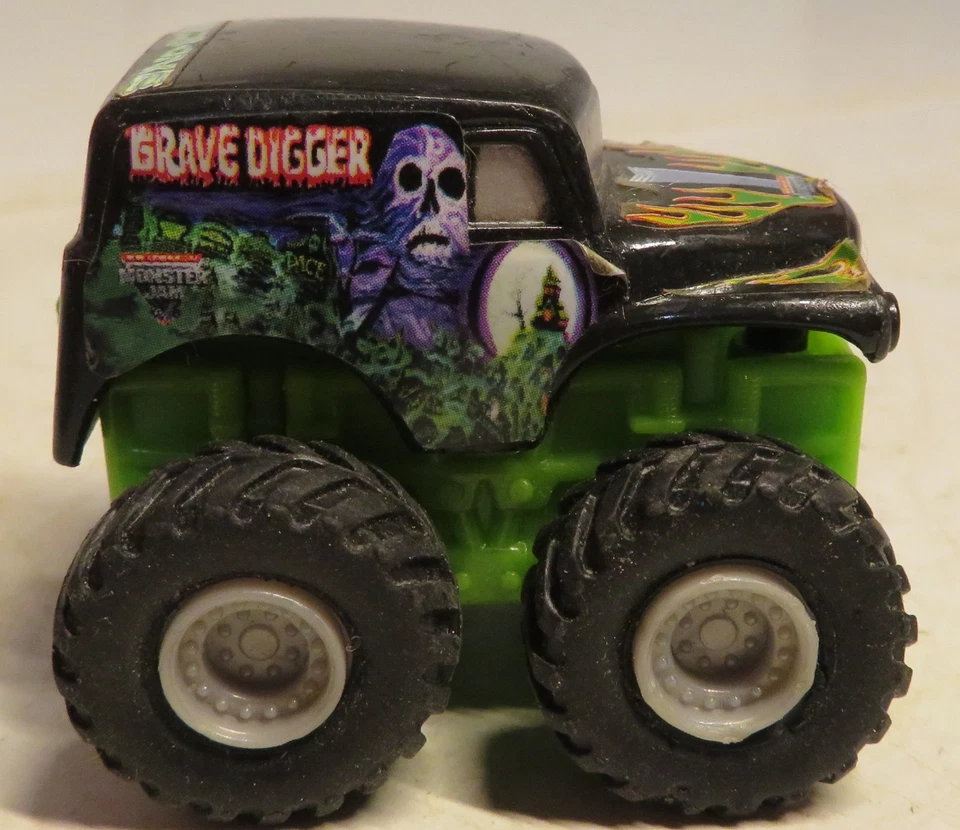Camiones Mattel Hot Wheels Monster Jam 2003 Pull Back & Go excavadora de tumbas Hotwheels Foto 1 de 4