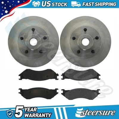 Juego de pastillas de freno de disco delanteras C-Tek rotor de freno de disco para camioneta Dodge Ram 1500 2003-2003 Foto 1 de 4