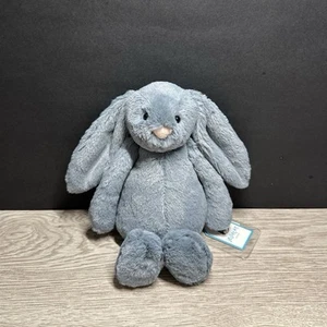 AUTHENTIC❗️Jellycat SMALL bashful dusky blue bunny- NWT Retired- SHIPS SAME DAY! - Picture 1 of 5