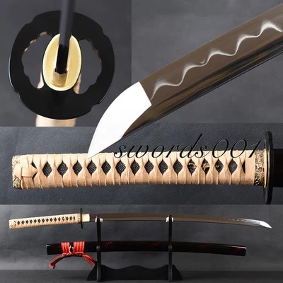 Navaja Afilada Katana Japonesa Samurai Espada Arcilla Templada Alta 1095 Acero al Carbono Foto 1 de 4