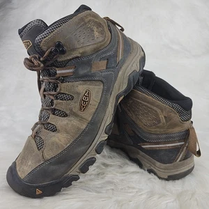 KEEN DRY Waterproof Brown Leather Hiking Hunting Boots Mens Size US 13 EUR 47 - Picture 1 of 7