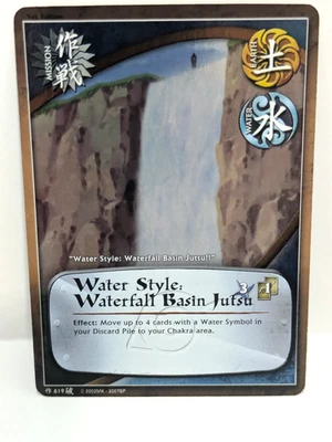 Water Style: Waterfall Basin Jutsu - M-619 - Common - 1st Edition - Foil - Image 1 of 2