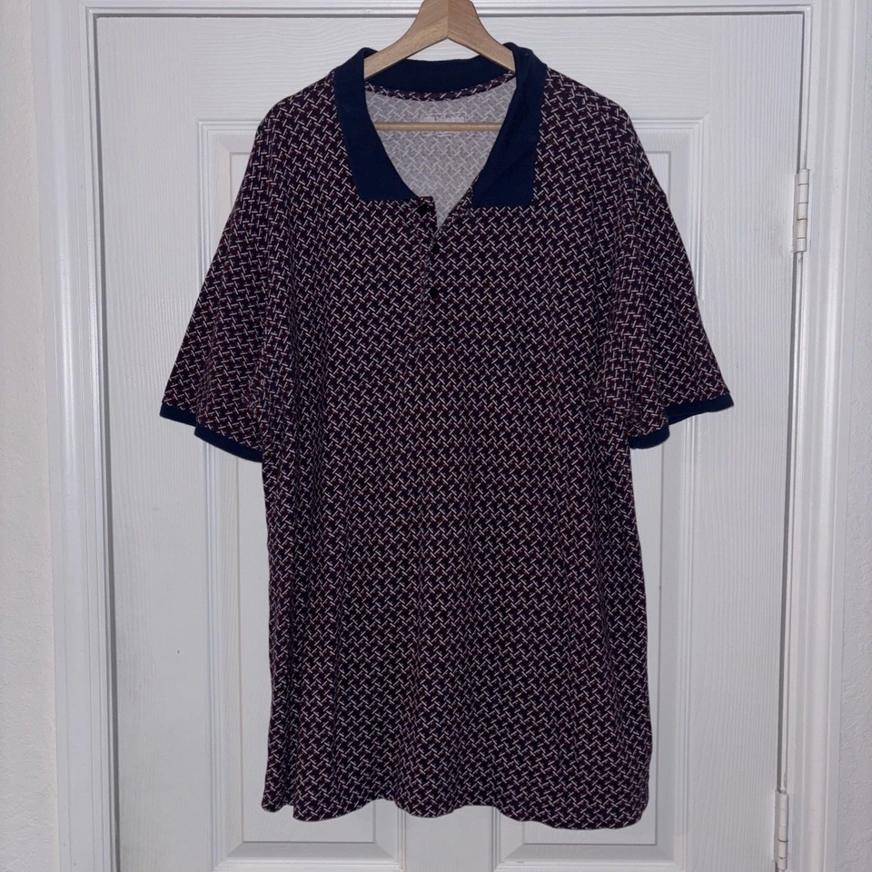 Lularoe Polo Shirt Mens XXL All Over Print Golf Shirt Cotton Soft - Image 1 of 4