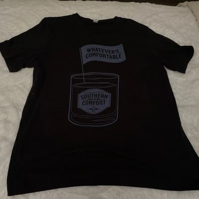 Camiseta Southern Comfort Negra Whatever's Cómoda Talla Grande Usada  Foto 1 de 2