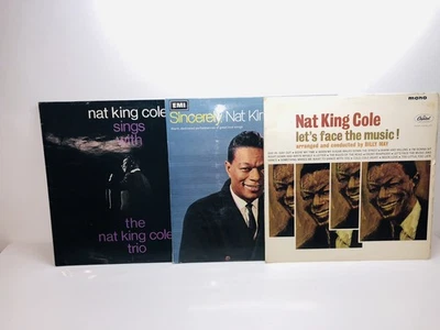 Nat King Cole Vintage Vinyl Records X 3 Foto 1 de 4