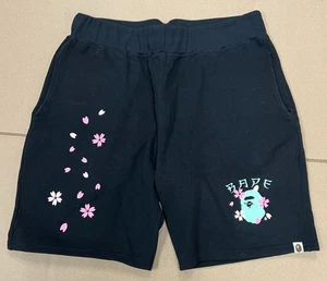 A BATHING APE BAPE SAKURA SWEATSHORTS SHORTS SCHWARZ GR. 2XL - Bild 1 von 2