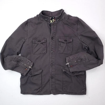 Guess Jacket Mens XL Utility Field Chore Coat Pockets Zip Up Military Inspired - Image 1 of 4
